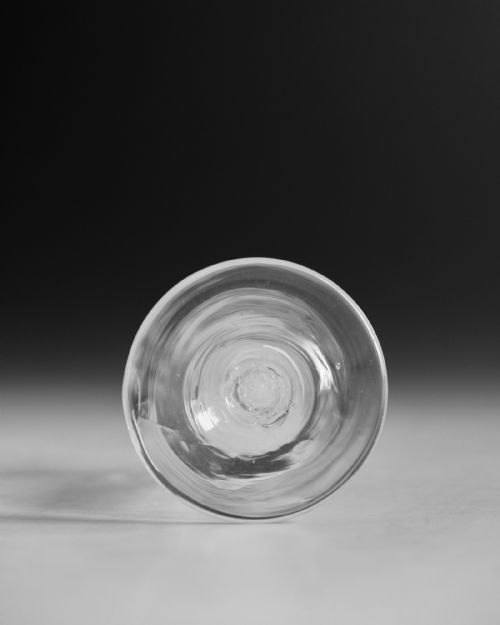 ANTIQUE GLASS WINE GLASS OPAQUE TWIST ENGLISH C1765 - ADDITIONAL PHOTO 6