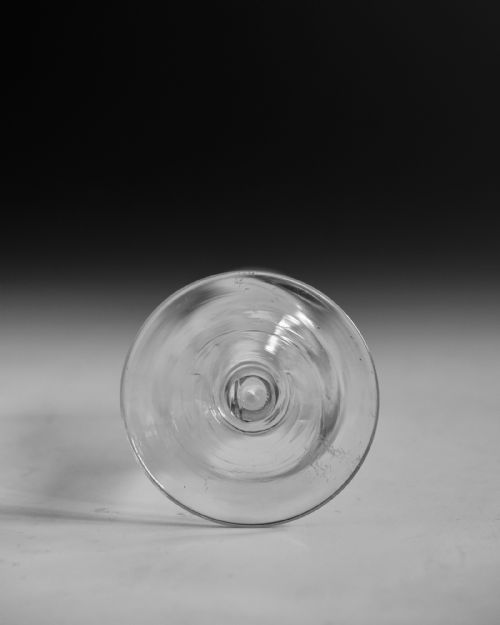 ANTIQUE GLASS OPAQUE TWIST ALE GLASS ENGLISH C1765 - ADDITIONAL PHOTO 19