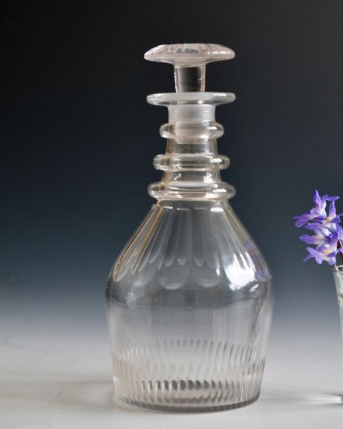 antique glass decanter english c1830 - CATEGORY: ANTIQUE GLASS - DATED 19TH CENTURY