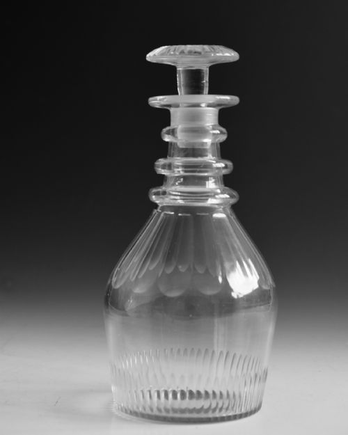 ANTIQUE GLASS DECANTER ENGLISH C1830 - ADDITIONAL PHOTO 4