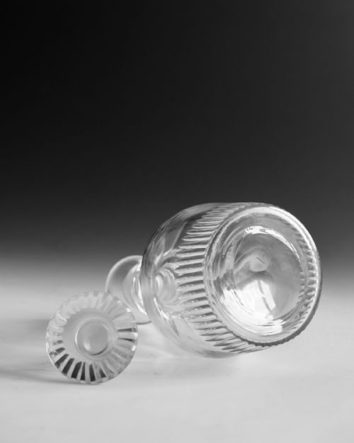 ANTIQUE GLASS DECANTER ENGLISH C1830 - ADDITIONAL PHOTO 6