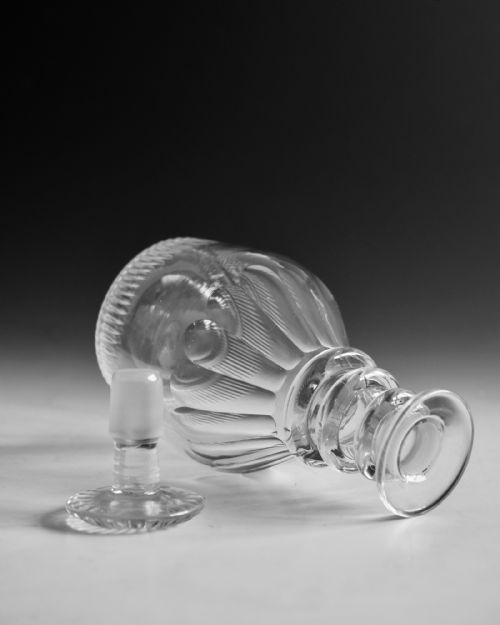 ANTIQUE GLASS DECANTER ENGLISH C1830 - ADDITIONAL PHOTO 7