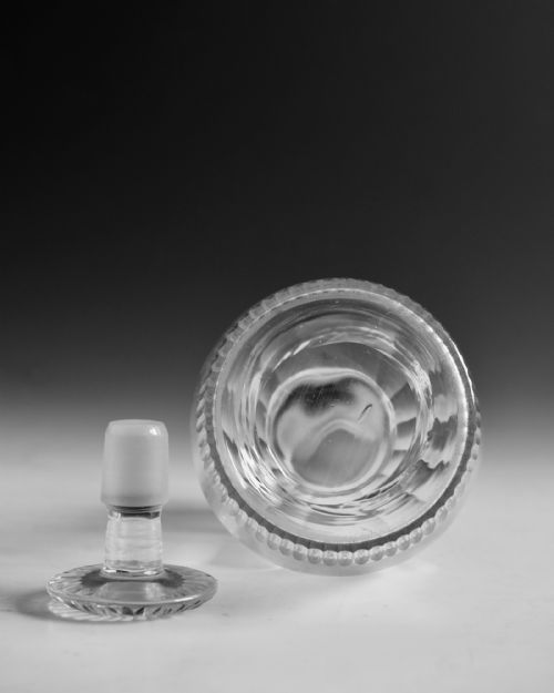 ANTIQUE GLASS DECANTER ENGLISH C1830 - ADDITIONAL PHOTO 8