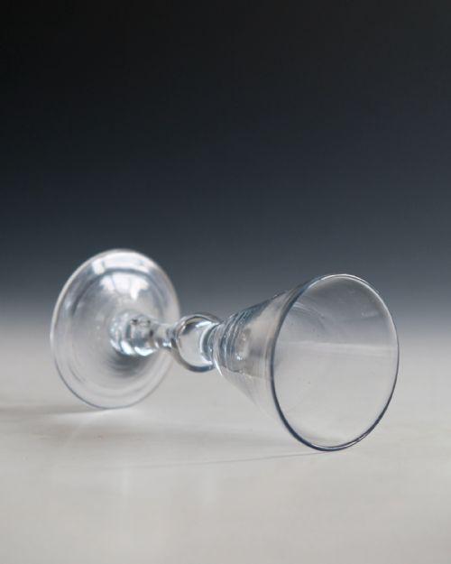 ANTIQUE GLASS BALUSTER WINE GLASS ENGLISH C1715 - ADDITIONAL PHOTO 5