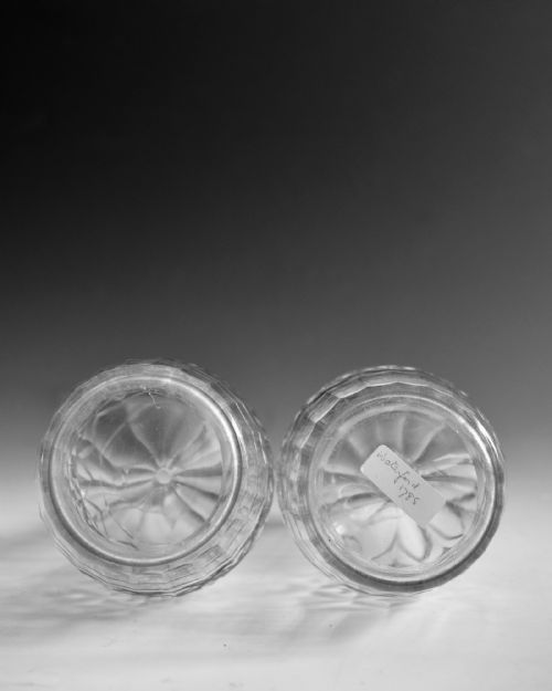 ANTIQUE GLASS DECANTERS PAIR ENGLISH C1770 - ADDITIONAL PHOTO 11