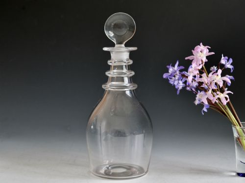 antique glass decanter english c1820 - CATEGORY: ANTIQUE GLASS - DATED GEORGIAN