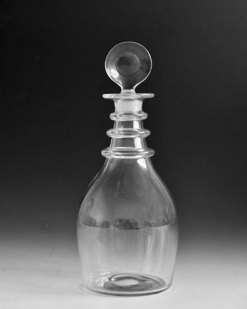 ANTIQUE GLASS DECANTER ENGLISH C1820 - ADDITIONAL PHOTO 3