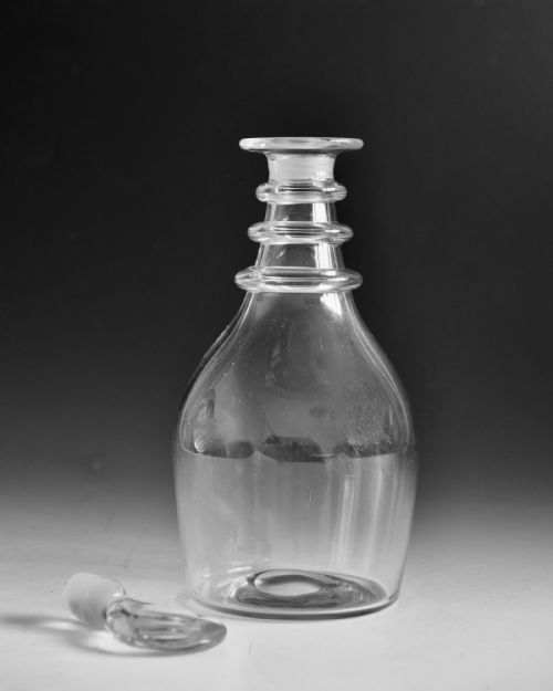 ANTIQUE GLASS DECANTER ENGLISH C1820 - ADDITIONAL PHOTO 4