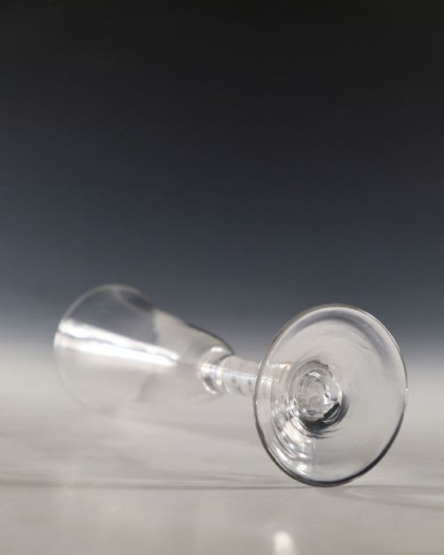 ANTIQUE GLASS ALE GLASS OPAQUE TWIST ENGLISH C1765 - ADDITIONAL PHOTO 4