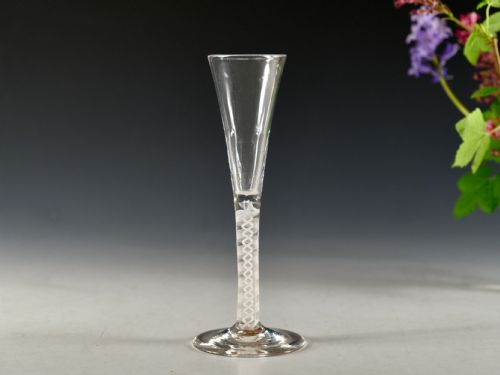 antique glsss ratafia glass english c1765 - CATEGORY: ANTIQUE GLASS - DATED 18TH CENTURY