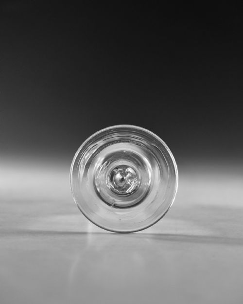 ANTIQUE GLASS ALE GLASS PLAIN STEM ENGLISH C1760 - ADDITIONAL PHOTO 5