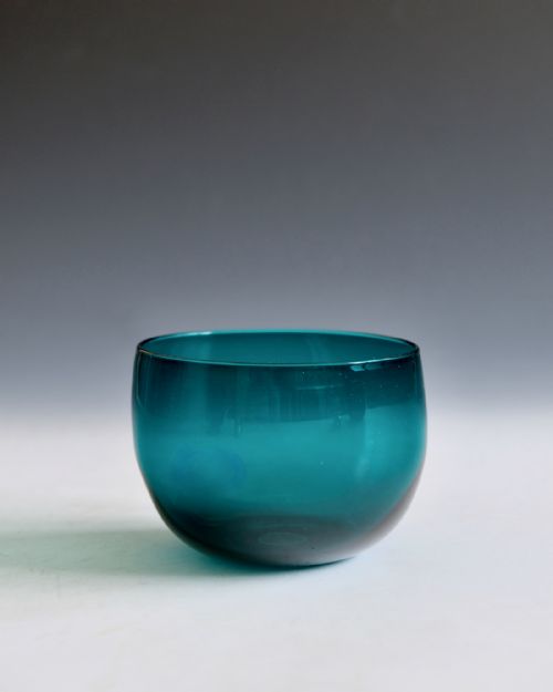 ANTIQUE GLASS THREE FINGER BOWLS GREEN BLUE AMETHYST ENGLISH C1830 - ADDITIONAL PHOTO 3