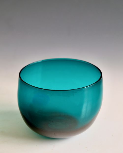 ANTIQUE GLASS THREE FINGER BOWLS GREEN BLUE AMETHYST ENGLISH C1830 - ADDITIONAL PHOTO 8