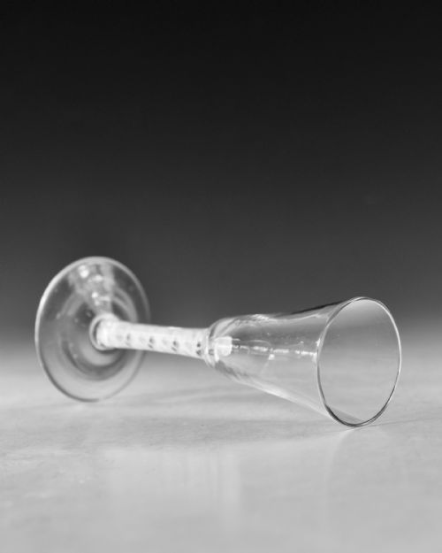 ANTIQUE GLASS ALE GLASS OPAQUE TWIST ENGLISH C1765 - ADDITIONAL PHOTO 4
