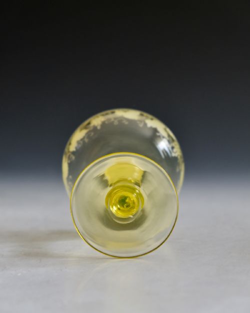 ANTIQUE GLASS CHAMPAGNE GLASS ENGLISH C1870 - ADDITIONAL PHOTO 4
