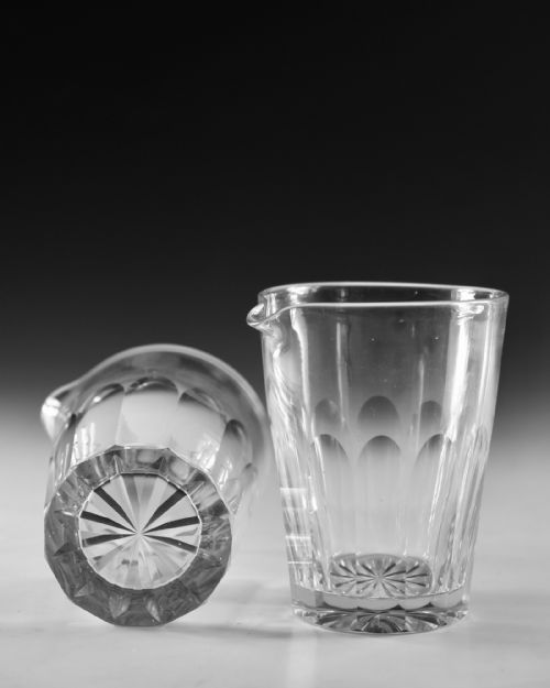ANTIQUE GLASS PAIR OF IRISH MIXING TUMBLERS C1840 - ADDITIONAL PHOTO 8