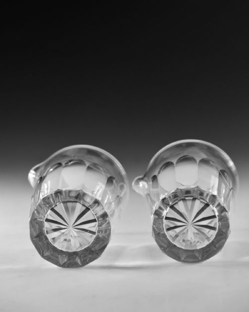 ANTIQUE GLASS PAIR OF IRISH MIXING TUMBLERS C1840 - ADDITIONAL PHOTO 9