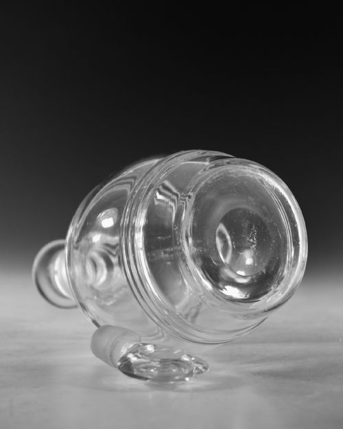 ANTIQUE GLASS DECANTERS PAIR ENGLISH C1810 20 - ADDITIONAL PHOTO 8
