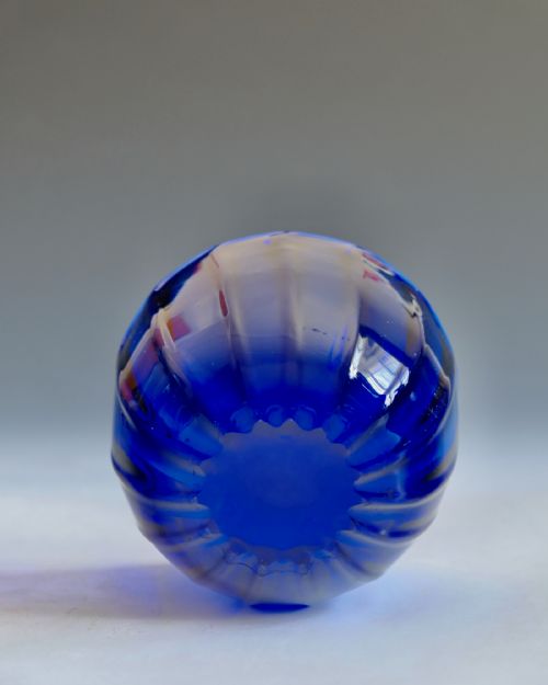 ANTIQUE GLASS FINGER BOWL ENGLISH C1830 - ADDITIONAL PHOTO 4