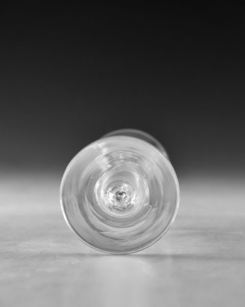 ANTIQUE GLASS MULTI SPIRAL AIR TWIST WINE GLASS ENGLISH C1765 - ADDITIONAL PHOTO 4