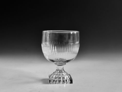 antique glass rummer lemon squeezer foot english c1810 - CATEGORY: ANTIQUE GLASS - DATED GEORGIAN