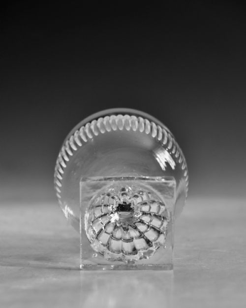 ANTIQUE GLASS RUMMER LEMON SQUEEZER FOOT ENGLISH C1810 - ADDITIONAL PHOTO 5