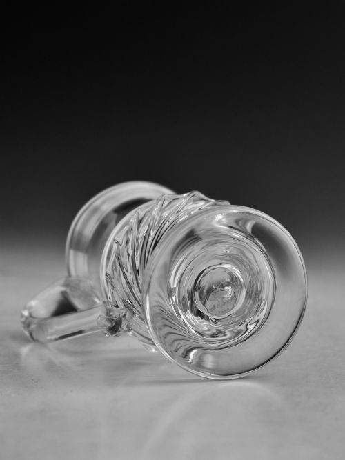 ANTIQUE GLASS COIN TANKARD 1843 - ADDITIONAL PHOTO 3