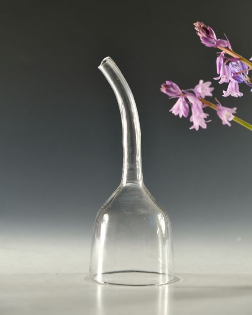 ANTIQUE GLASS WINE FUNNEL ENGLISH C1760 - ADDITIONAL PHOTO 1