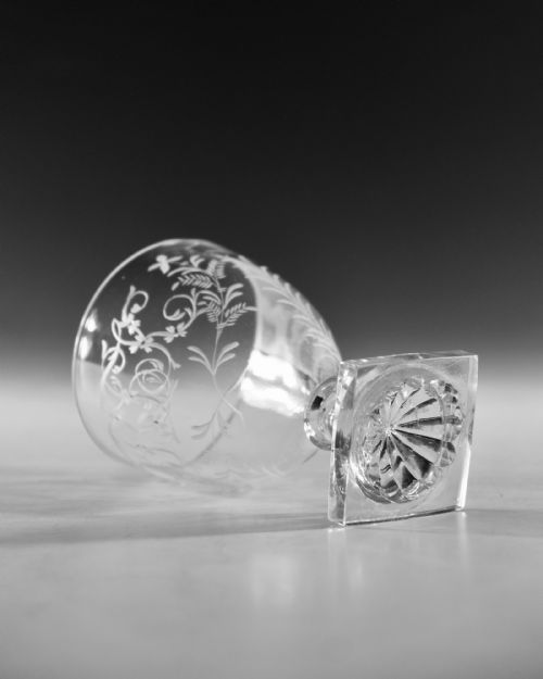 ANTIQUE GLASS RUMMER ARMORIAL ENGLISH C1800 - ADDITIONAL PHOTO 5
