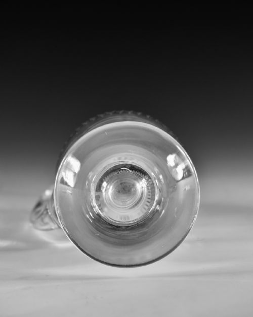 ANTIQUE GLASS ENGRAVED JUG AND TWO GOBLETS ENGLISH C1880 - ADDITIONAL PHOTO 7