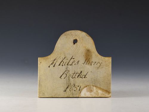 bin label whites sherry 1851 mid 19th century - CATEGORY: ANTIQUE MISCELLANEOUS - DATED 19TH CENTURY