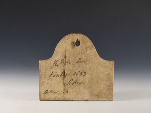 bin label pepe port 1863 - CATEGORY: ANTIQUE MISCELLANEOUS - DATED 19TH CENTURY