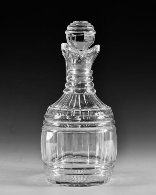 ANTIQUE GLASS CLARET JUG ENGLISH C1830 - ADDITIONAL PHOTO 3