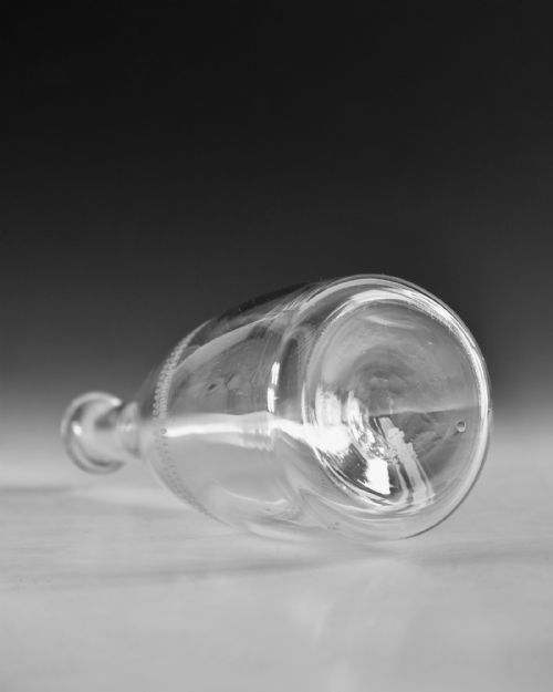 ANTIQUE GLASS DECANTER PAIR OF TAPERS ENGLISH C1780 - ADDITIONAL PHOTO 3