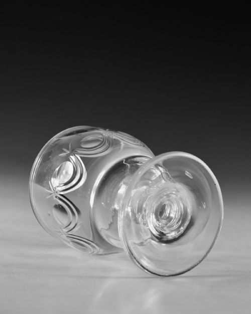 ANTIQUE GLASS RUMMERS PAIR IRISH C1830 - ADDITIONAL PHOTO 4