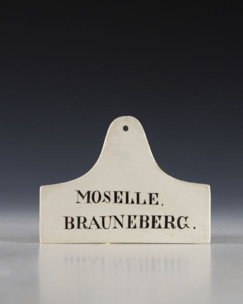 BIN LABEL MOSELLE BRAUNEBERG ENGLISH MID 19TH CENTURY - ADDITIONAL PHOTO 1