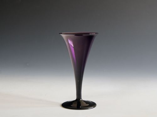 antique glass wine glass amethyst english c1820 - CATEGORY: ANTIQUE GLASS - DATED GEORGIAN