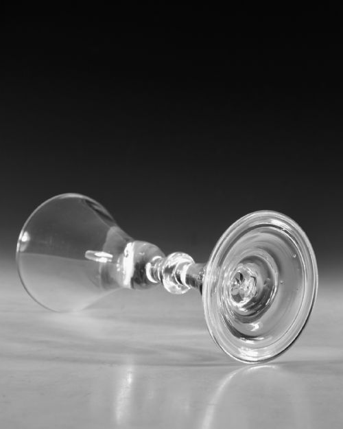 ANTIQUE GLASS BALUSTER WINE GLASS ENGLISH C172530 - ADDITIONAL PHOTO 5