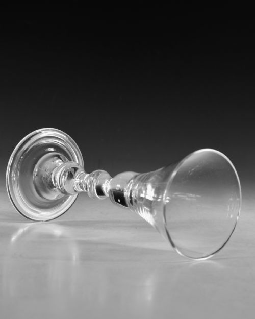 ANTIQUE GLASS BALUSTER WINE GLASS ENGLISH C172530 - ADDITIONAL PHOTO 7