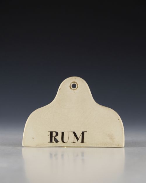 BIN LABEL RUM ENGLISH EARLY 19TH CENTURY - ADDITIONAL PHOTO 1