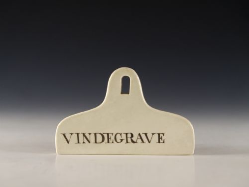 bin label vindegrave english early to mid 19th century - CATEGORY: ANTIQUE CERAMICS - DATED 19TH CENTURY