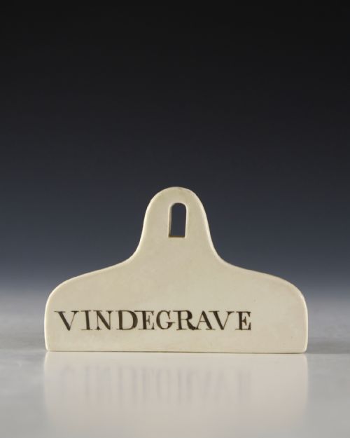BIN LABEL VINDEGRAVE ENGLISH EARLY TO MID 19TH CENTURY - ADDITIONAL PHOTO 1