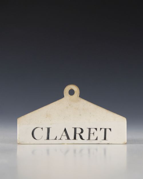 BIN LABEL CLARET ENGLISH MID 19TH CENTURY - ADDITIONAL PHOTO 1