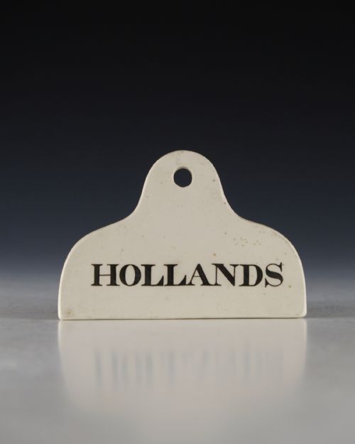 BIN LABEL HOLLANDS ENGLISH MID 19TH CENTURY - ADDITIONAL PHOTO 1