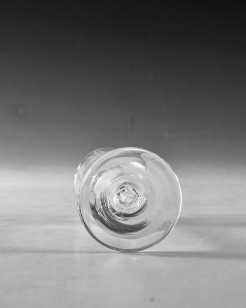 ANTIQUE GLASS WINE GLASS OPAQUE TWIST ENGLISH C1765 - ADDITIONAL PHOTO 8