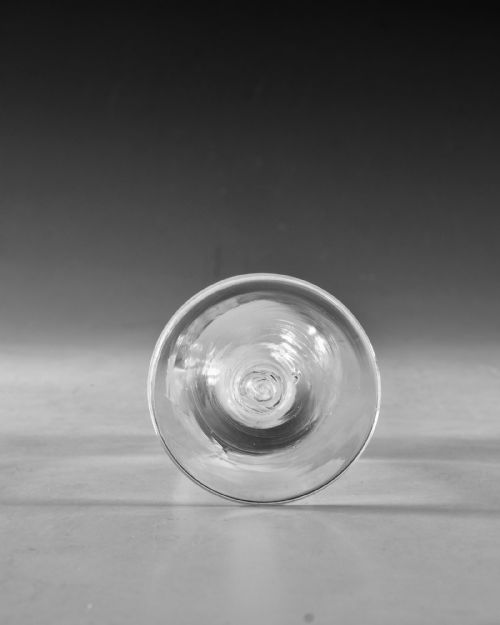ANTIQUE GLASS WINE GLASS OPAQUE TWIST ENGLISH C1765 - ADDITIONAL PHOTO 8