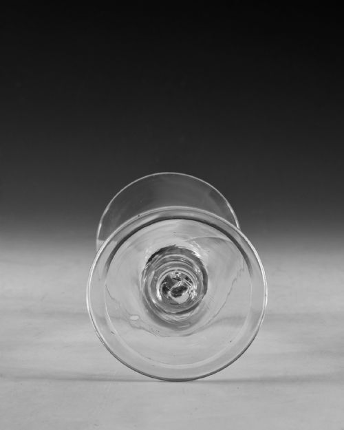 ANTIQUE GLASSINE GLASS BALUSTER ENGLISH C1730 - ADDITIONAL PHOTO 5