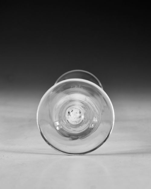 ANTIQUE GLASS OPAQUE TWIST WINE FLUTE ENGLISH C1765 - ADDITIONAL PHOTO 5