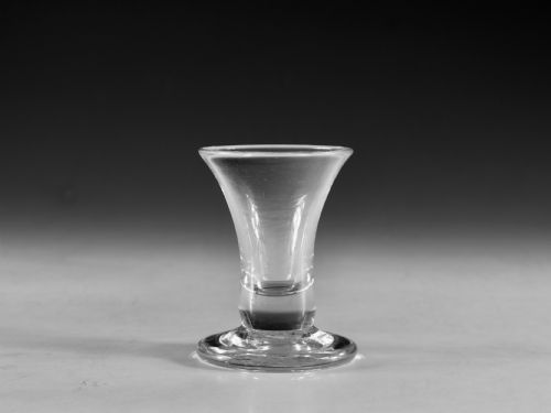 antique glass firing glass english c1760 - CATEGORY: ANTIQUE GLASS - DATED 18TH CENTURY