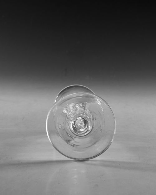 ANTIQUE GLASS WINE GLASS OPAQUE TWIST ENGLISH C1765 - ADDITIONAL PHOTO 7